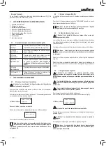 Preview for 34 page of LAVAZZA Blue LB 2000 Instructions For Installation And Use Manual