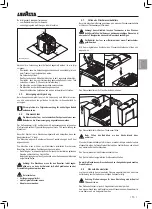 Preview for 53 page of LAVAZZA Blue LB 2000 Instructions For Installation And Use Manual