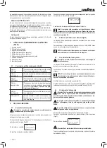 Preview for 62 page of LAVAZZA Blue LB 2000 Instructions For Installation And Use Manual