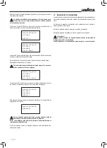 Preview for 72 page of LAVAZZA Blue LB 2000 Instructions For Installation And Use Manual