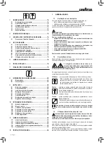 Preview for 74 page of LAVAZZA Blue LB 2000 Instructions For Installation And Use Manual