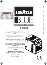 Preview for 1 page of LAVAZZA Blue LB2200 Instructions For Installation And Use Manual