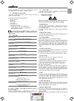 Preview for 5 page of LAVAZZA Blue LB2200 Instructions For Installation And Use Manual