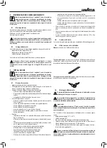 Preview for 10 page of LAVAZZA Blue LB2200 Instructions For Installation And Use Manual