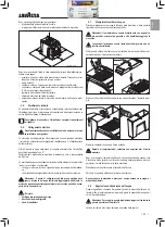 Preview for 11 page of LAVAZZA Blue LB2200 Instructions For Installation And Use Manual