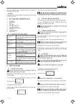 Preview for 20 page of LAVAZZA Blue LB2200 Instructions For Installation And Use Manual