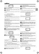 Preview for 21 page of LAVAZZA Blue LB2200 Instructions For Installation And Use Manual