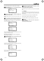 Preview for 30 page of LAVAZZA Blue LB2200 Instructions For Installation And Use Manual