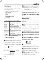 Preview for 34 page of LAVAZZA Blue LB2200 Instructions For Installation And Use Manual