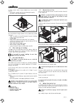 Preview for 39 page of LAVAZZA Blue LB2200 Instructions For Installation And Use Manual