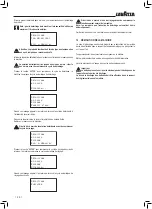 Preview for 44 page of LAVAZZA Blue LB2200 Instructions For Installation And Use Manual