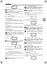 Preview for 49 page of LAVAZZA Blue LB2200 Instructions For Installation And Use Manual