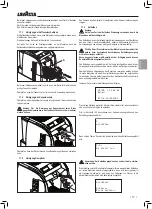 Preview for 57 page of LAVAZZA Blue LB2200 Instructions For Installation And Use Manual