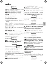 Preview for 63 page of LAVAZZA Blue LB2200 Instructions For Installation And Use Manual