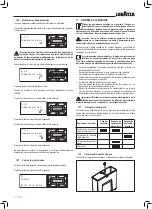 Preview for 70 page of LAVAZZA Blue LB2200 Instructions For Installation And Use Manual