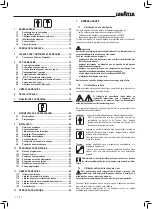 Preview for 74 page of LAVAZZA Blue LB2200 Instructions For Installation And Use Manual