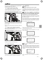 Preview for 85 page of LAVAZZA Blue LB2200 Instructions For Installation And Use Manual