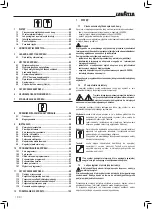 Preview for 88 page of LAVAZZA Blue LB2200 Instructions For Installation And Use Manual