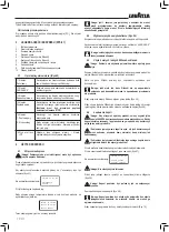 Preview for 90 page of LAVAZZA Blue LB2200 Instructions For Installation And Use Manual