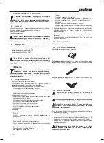 Preview for 94 page of LAVAZZA Blue LB2200 Instructions For Installation And Use Manual