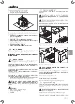 Preview for 95 page of LAVAZZA Blue LB2200 Instructions For Installation And Use Manual