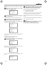 Preview for 100 page of LAVAZZA Blue LB2200 Instructions For Installation And Use Manual