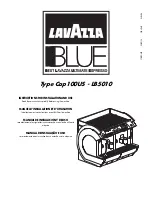 LAVAZZA Cap100US Instructions For Installation And Use Manual preview