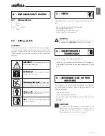 Preview for 5 page of LAVAZZA Cap100US Instructions For Installation And Use Manual