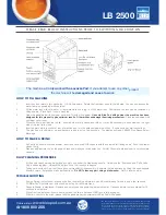 Preview for 1 page of LAVAZZA LB 2500 Instructions