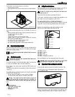 Preview for 12 page of LAVAZZA LB2210 Instructions For Installation And Use Manual