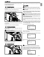 Preview for 17 page of LAVAZZA LB2210 Instructions For Installation And Use Manual