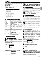 Preview for 23 page of LAVAZZA LB2210 Instructions For Installation And Use Manual