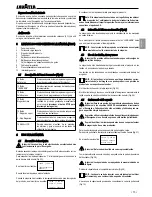 Preview for 39 page of LAVAZZA LB2210 Instructions For Installation And Use Manual