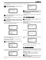 Preview for 50 page of LAVAZZA LB2210 Instructions For Installation And Use Manual