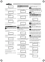 Preview for 29 page of LAVAZZA LB2300 SINGLE CUP Operating Instructions Manual