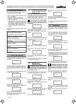 Preview for 120 page of LAVAZZA LB2300 SINGLE CUP Operating Instructions Manual