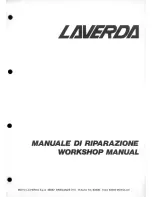 Laverda 500 Workshop Manual preview