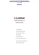 Предварительный просмотр 1 страницы Laversab 6300-M3 Rev C3 User Manual