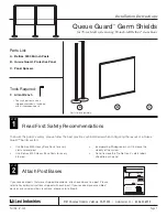 Lavi Industries Queue Guard Installation Instructions preview