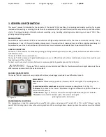 Preview for 5 page of lavina SUPERABRASIVE 13G-X User Manual