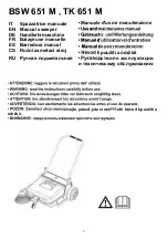 Lavor BSW 651 M Use And Maintenance Manual preview