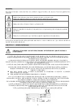 Предварительный просмотр 3 страницы Lavor CSW 1300 D Instructions And Operating Manual