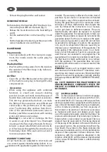 Preview for 20 page of Lavor ETNA 4000 User Instructions