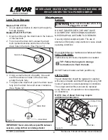 Предварительный просмотр 10 страницы Lavor FF45 User'S Manual & Operating Instructions