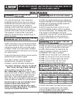 Preview for 3 page of Lavor PT-125 SS User'S Manual & Operating Instructions