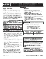 Preview for 8 page of Lavor PT70-SS Plus User'S Manual & Operating Instructions