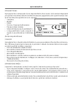 Предварительный просмотр 9 страницы Lavor SMV100 3-36 SAH User And Maintenance Book