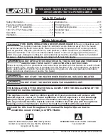 Preview for 2 page of LavorPro FF 125 User'S Manual & Operating Instructions