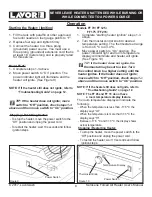 Предварительный просмотр 9 страницы LavorPro FF 45 User'S Manual & Operating Instructions