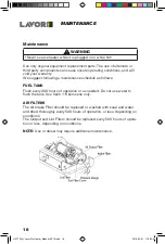 Preview for 18 page of LavorPro HK175FH Operation Manual